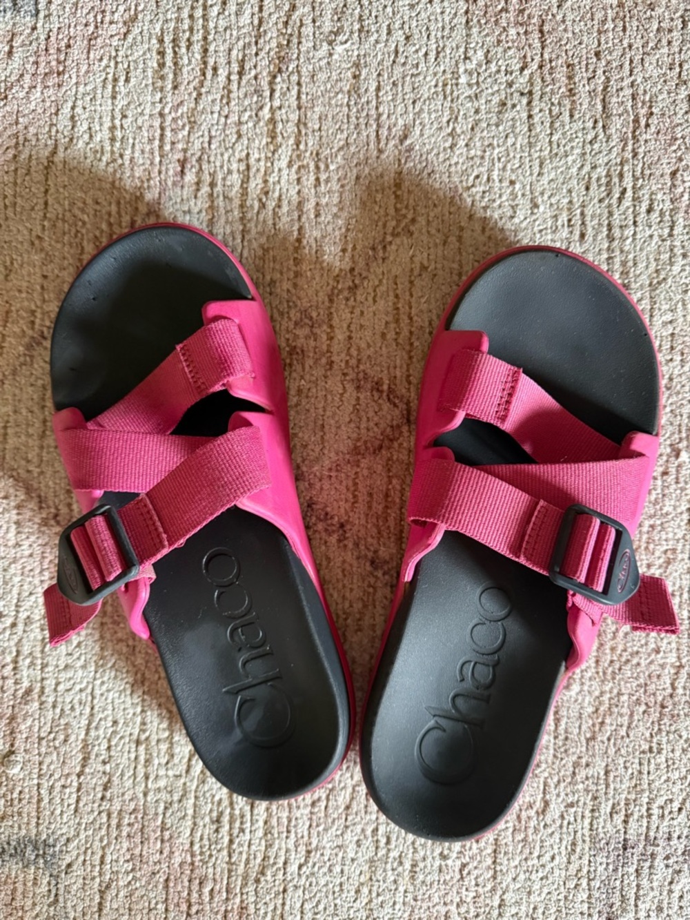 Chaco Chillos Hot Pink Women’s Sandals Size 8 Adjustable Slip-On Outdoor Shoes